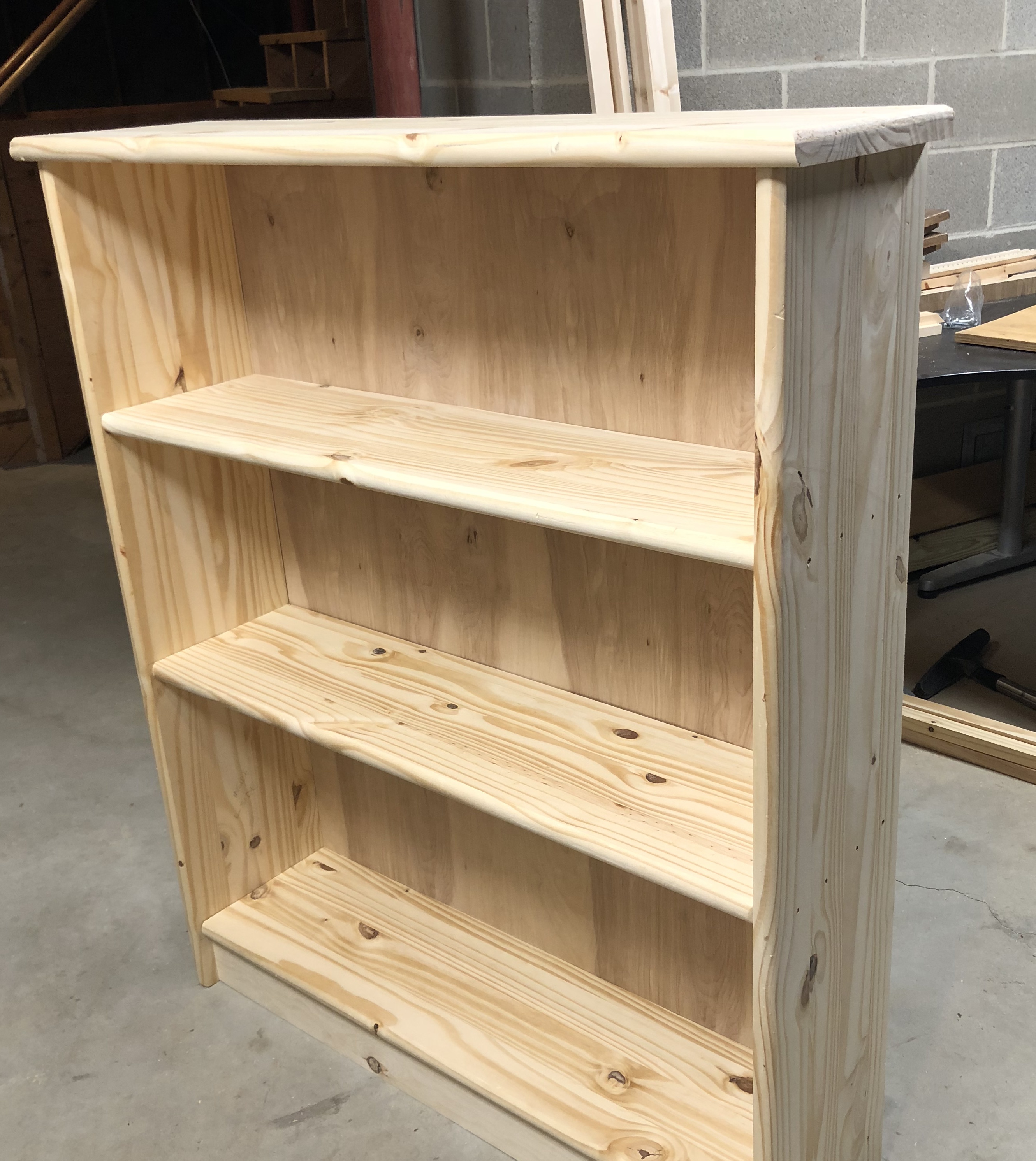 Bookshelf Build At Home With Azelie, Stair Step Bookcase