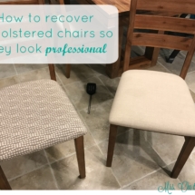 How to recover upholstered chairs